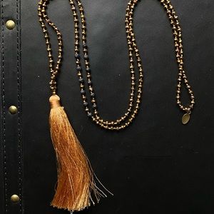 Zacasha Beaded Tassle Necklace